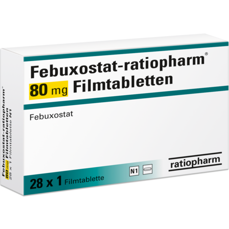 Febuxostat-ratiopharm® 80&nbsp;mg Filmtabletten
