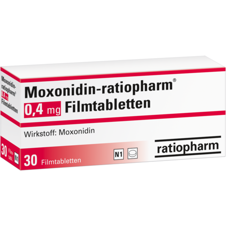 Moxonidin-ratiopharm® 0,4&nbsp;mg Filmtabletten