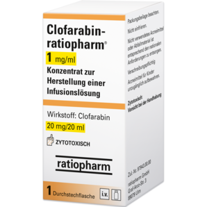 Clofarabin-ratiopharm® 1 mg/ml Konzentrat zur Herstellung einer Infusionslösung