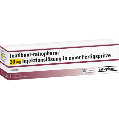 Icatibant-ratiopharm® 30&nbsp;mg Injektionslösung in einer Fertigspritze