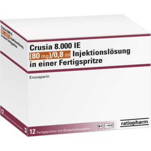 Crusia 8.000 IE (80 mg)/0,8 ml Injektionslösung in einer Fertigspritze