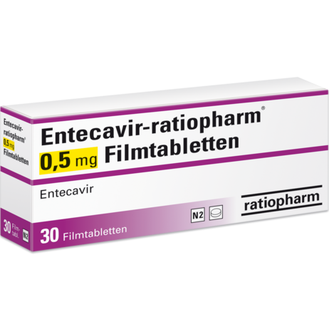 Entecavir-ratiopharm® 0,5&nbsp;mg Filmtabletten