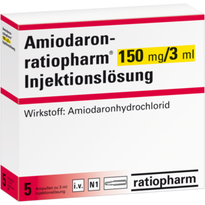 Amiodaron-ratiopharm® 150 mg/3 ml Injektionslösung