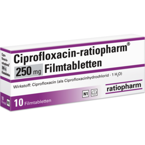 Ciprofloxacin-ratiopharm® 250 mg Filmtabletten