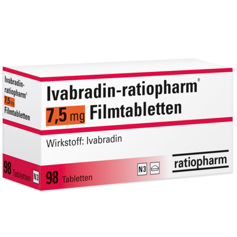 Ivabradin-ratiopharm® 7,5&nbsp;mg Filmtabletten