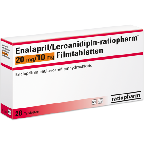 Enalapril/Lercanidipin-ratiopharm® 20&nbsp;mg/10&nbsp;mg Filmtabletten