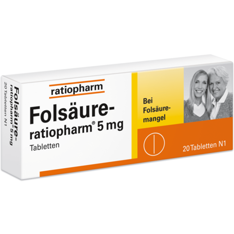 Folsäure-ratiopharm® 5&nbsp;mg
