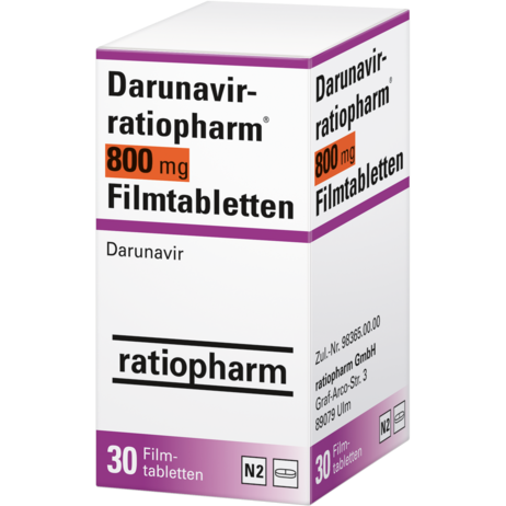 Darunavir-ratiopharm® 800&nbsp;mg Filmtabletten
