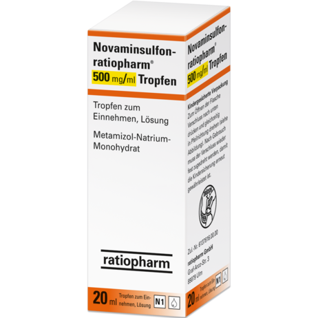 Novaminsulfon-ratiopharm® 500&nbsp;mg/ml Tropfen