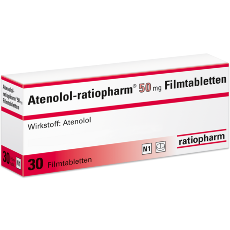 Atenolol-ratiopharm® 50&nbsp;mg Filmtabletten