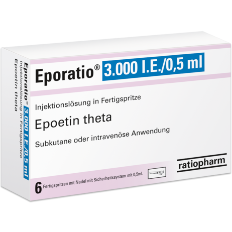 Eporatio® 3.000&nbsp;I.E./0,5&nbsp;ml Injektionslösung in Fertigspritze