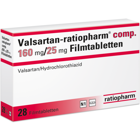 Valsartan-ratiopharm® comp. 160&nbsp;mg/25&nbsp;mg Filmtabletten