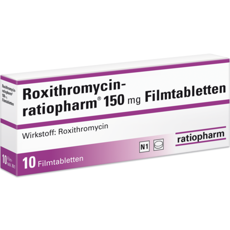 Roxithromycin-ratiopharm® 150&nbsp;mg Filmtabletten
