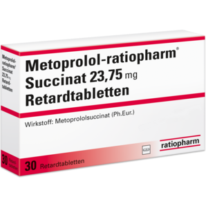 Metoprolol-ratiopharm® Succinat 23,75 mg Retardtabletten