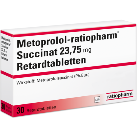 Metoprolol-ratiopharm® Succinat 23,75&nbsp;mg Retardtabletten