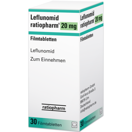 Leflunomid ratiopharm® 20&nbsp;mg Filmtabletten