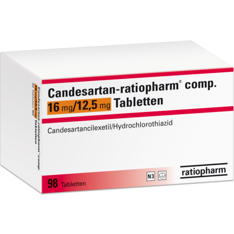Candesartan-ratiopharm® comp. 16&nbsp;mg/12,5&nbsp;mg Tabletten