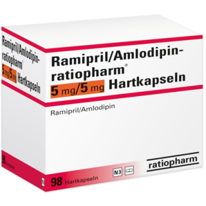 Ramipril/Amlodipin-ratiopharm® 5 mg/5 mg Hartkapseln