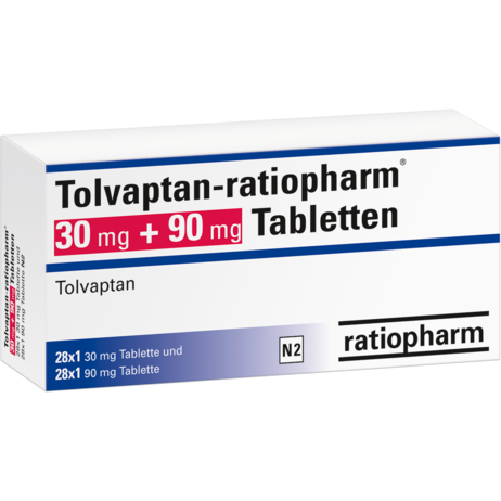 Tolvaptan-ratiopharm® 30&nbsp;mg + 90&nbsp;mg Tabletten