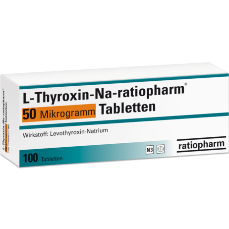 L-Thyroxin-Na-ratiopharm® 50&nbsp;Mikrogramm Tabletten