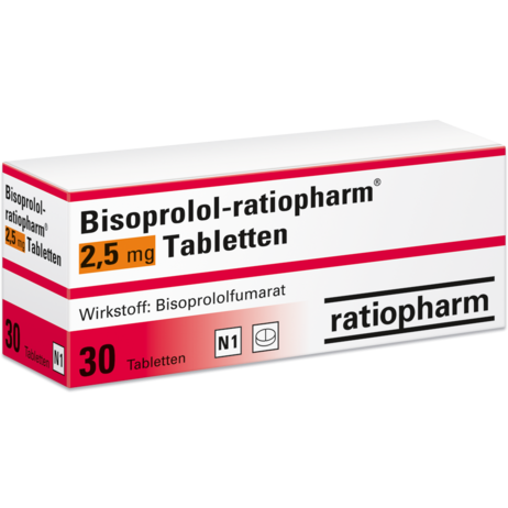 Bisoprolol-ratiopharm® 2,5&nbsp;mg Tabletten