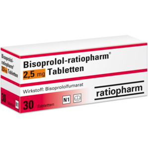Bisoprolol-ratiopharm® 2,5 mg Tabletten