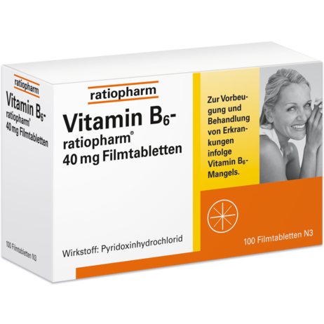 Vitamin-B6-ratiopharm® 40&nbsp;mg Filmtabletten