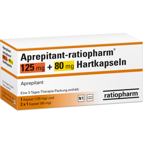 Aprepitant-ratiopharm® 125&nbsp;mg + 80&nbsp;mg Hartkapseln
