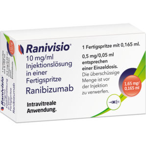 Ranivisio® 10 mg/ml Injektionslösung in einer Fertigspritze