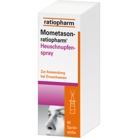 Mometason-ratiopharm® Heuschnupfenspray 50&nbsp;Mikrogramm/Sprühstoß Nasenspray, Suspension