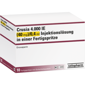 Crusia 4.000 IE (40 mg)/0,4 ml Injektionslösung in einer Fertigspritze
