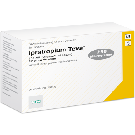Ipratropium Teva® 250&nbsp;Mikrogramm/1&nbsp;ml Lösung für einen Vernebler