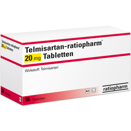 Telmisartan-ratiopharm® 20&nbsp;mg Tabletten