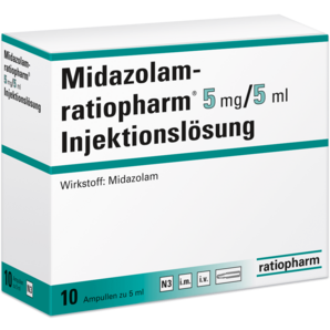 Midazolam-ratiopharm® 5 mg/5 ml Injektionslösung