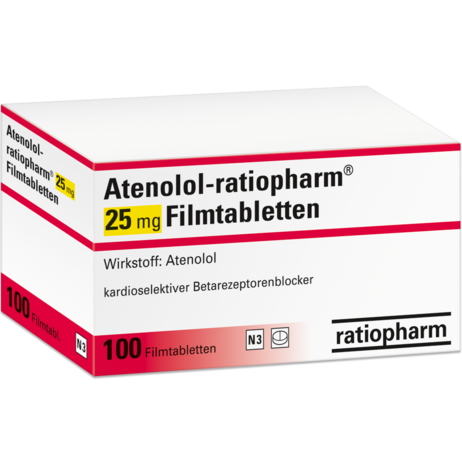 Atenolol-ratiopharm® 25&nbsp;mg Filmtabletten