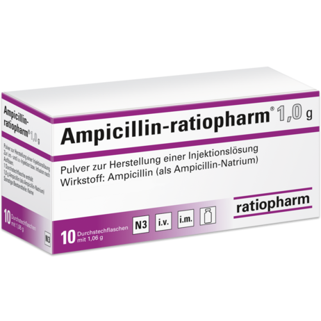 Ampicillin-ratiopharm® 1,0&nbsp;g