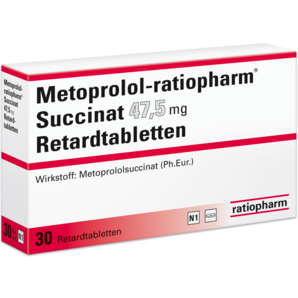 Metoprolol-ratiopharm® Succinat 47,5 mg Retardtabletten