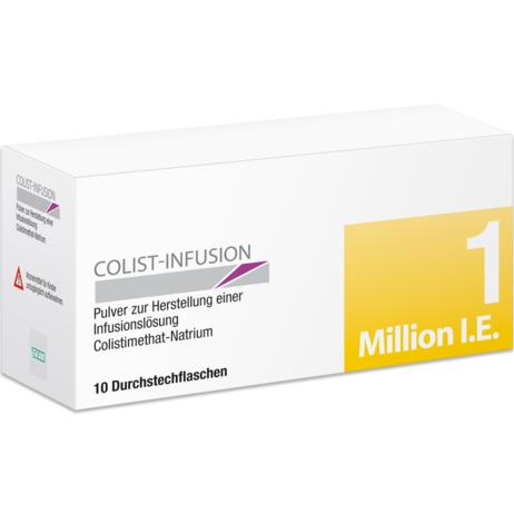 Colist-Infusion 1 Million I.E. Pulver zur Herstellung einer Infusionslösung