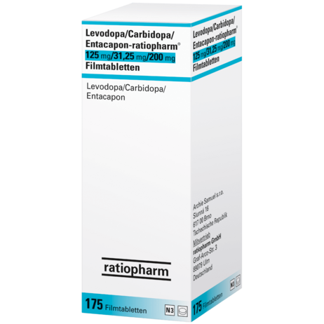 Levodopa/Carbidopa/Entacapon-ratiopharm® 125&nbsp;mg/31,25&nbsp;mg/200&nbsp;mg Filmtabletten