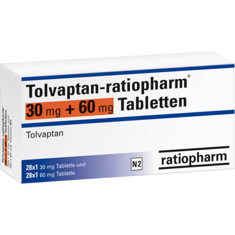 Tolvaptan-ratiopharm® 30&nbsp;mg + 60&nbsp;mg Tabletten