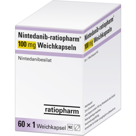 Nintedanib-ratiopharm® 100&nbsp;mg Weichkapseln