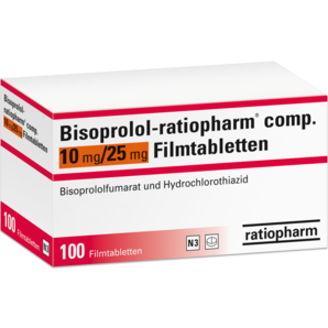 Bisoprolol-ratiopharm® comp. 10 mg/25 mg Filmtabletten