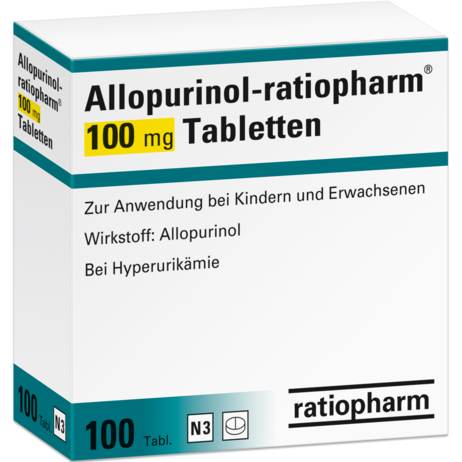 Allopurinol-ratiopharm® 100&nbsp;mg Tabletten