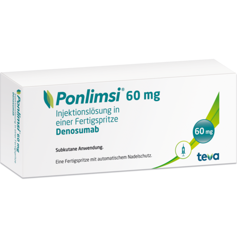 Ponlimsi 60&nbsp;mg Injektionslösung in einer Fertigspritze