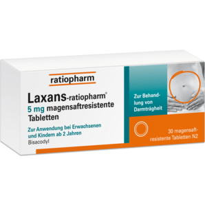 Laxans-ratiopharm® 5 mg magensaftresistente Tabletten