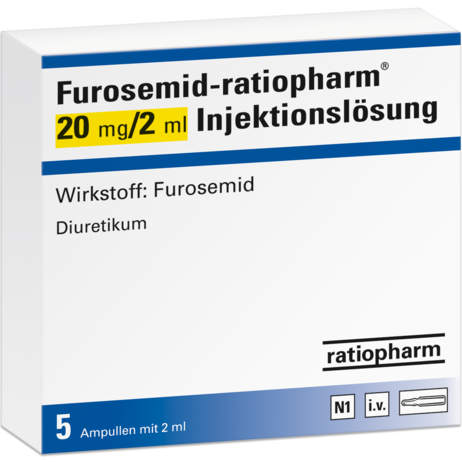 Furosemid-ratiopharm® 20&nbsp;mg/2&nbsp;ml Injektionslösung