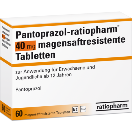 Pantoprazol-ratiopharm® 40&nbsp;mg magensaftresistente Tabletten