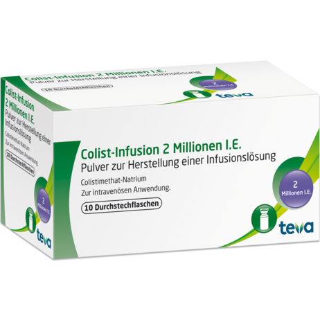 Colist-Infusion 2 Millionen I.E. Pulver zur Herstellung einer Infusionslösung