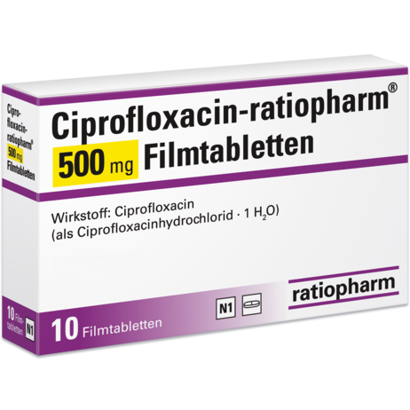 Ciprofloxacin-ratiopharm® 500&nbsp;mg Filmtabletten
