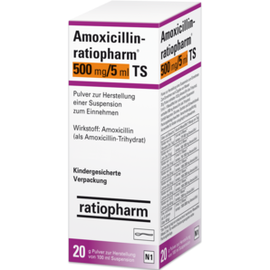 Amoxicillin-ratiopharm® 500 mg/5 ml TS